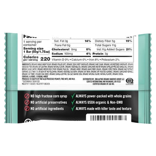 Dave's Killer Bread Organic Chocolate Chip Snack Bar, 1.75 Ounce, 12 Per Pack, 4 Per Case