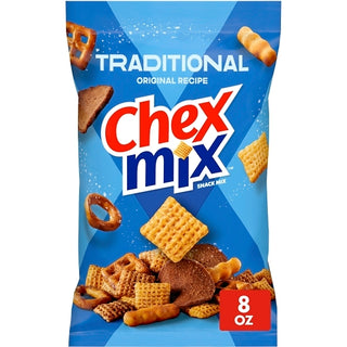 Chex Mix Savory Traditional Snack Mix, 8 Ounce, 6 Per Case