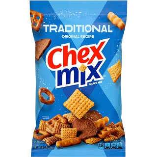 Chex Mix Savory Traditional Snack Mix, 8 Ounce, 6 Per Case