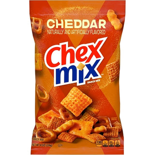 Chex Mix Savory Cheddar Snack Mix, 8 Ounce, 6 Per Case