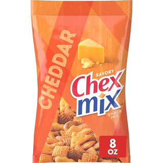 Chex Mix Savory Cheddar Snack Mix, 8 Ounce, 6 Per Case