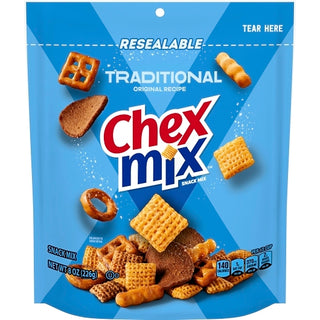 Chex Mix Traditional Snack Mix, 8 Ounce, 4 Per Case