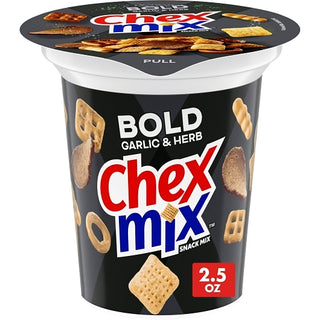 Chex Mix Savory Bold Snack Mix Cup, 2.5 Ounce, 8 Per Case
