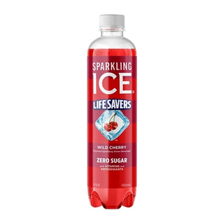 Sparkling Ice Wild Cherry Carbonated Beverage, 17 Fluid Ounce, 12 Per Pack