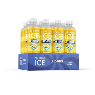Sparkling Ice Pineapple Carbonated Beverage, 17 Fluid Ounce, 12 Per Pack