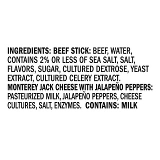 Jack Link's Original Beef & Pepperjack Combo, 3 Ounce, 8 Per Pack, 6 Per Case