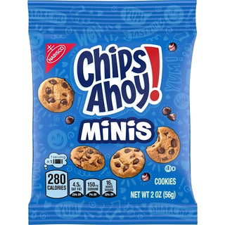 Chips Ahoy Snack Size Cookies, 2 Ounce, 60 Per Case