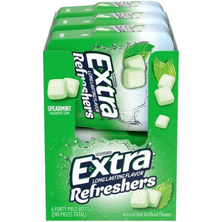 Extra Refreshers Spearmint, 40 Piece, 6 Per Pack, 4 Per Case