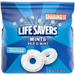 Lifesavers Pep-O-Mint Stand Up Pouch, 13 Ounce, 6 Per Case