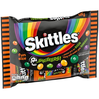 Skittles Halloween Sour Fun Size Shriekers Candy Display, 20 Count