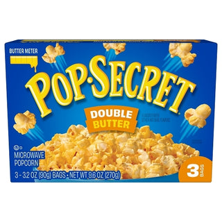Pop Secret Double Butter Flavor Microwave Popcorn Share Size, 9.6 Ounce, 6 Per Case
