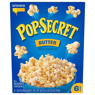 Pop Secret Butter, 19.2 Ounce, 6 Per Case