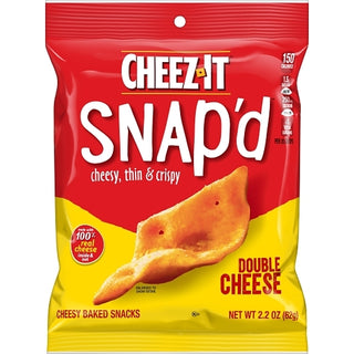 Cheez-It Snap'd Double Cheese Crackers, 2.2 Ounce, 6 Per Case