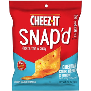 Cheez-It Snap'd Double Cheese Crackers, 2.2 Ounce, 6 Per Case