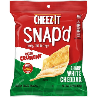 Kellogg's Cheez It Crackers Extra Crunchy Sharp White Cheddar, 2.2 Ounce, 6 Per Case