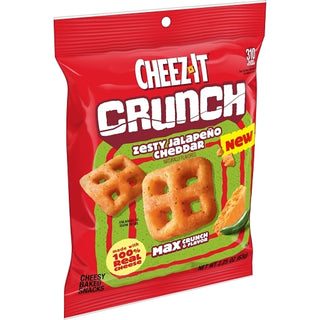 Kellogg's Cheez It Crunchy Zesty Jalapeno Cheddar Crackers, 2.25 Ounce, 6 Per Case