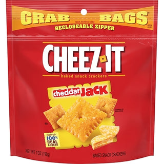 Cheez-It Grab Bag Reclosable Original Crackers, 7 Ounce, 6 Per Case