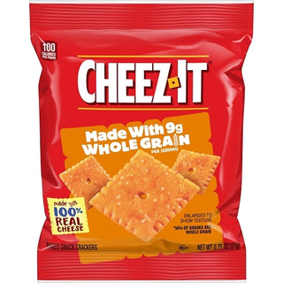 Kellogg's Cheez It Whole Grain Original Crackers, 0.75 Ounce, 175 Per Case