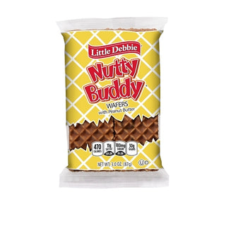 Little Debbie Vending Nutty Buddy Bar, 1 Each, 6 Per Pack, 12 Per Case