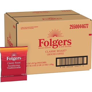 Folgers Classic Fraction Pack, 1.4 Ounce, 36 Per Case