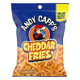 Andy Capp Cheddar Fries Unpriced Display Ready, 8 Ounce, 8 Per Case