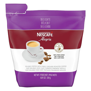 Nescafe Alegria Decaffeinated Soluble Coffee, 8.818 Ounce, 4 Per Case