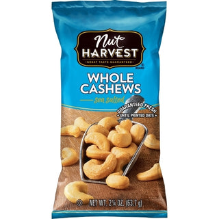 Beer Nuts Whole Cashews Snack Tube, 1.5 Ounce, 12 Per Pack, 4 Per Case