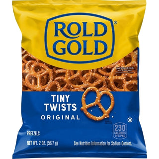 Rold Gold Tiny Twists Pretzel Bags, 2 Ounce, 64 Per Case
