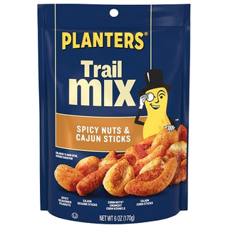 Planters Spicy Nuts Cajun Trail Mix, 6 Ounce, 12 Per Case