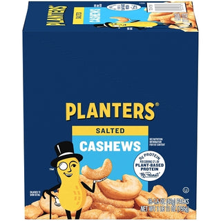 Planters Salted Cashews, 1.5 Ounce, 18 Per Pack, 6 Per Case