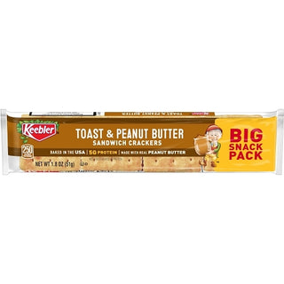 Kellogg's Keebler Kings Blend Toasted & Peanut Butter Cracker, 1.8 Ounce, 12 Per Pack, 12 Per Case