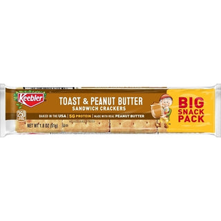 Kellogg's Keebler Kings Blend Toasted & Peanut Butter Cracker, 1.8 Ounce, 12 Per Pack, 12 Per Case