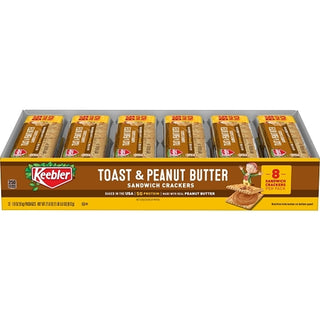 Kellogg's Keebler Kings Blend Toasted & Peanut Butter Cracker, 1.8 Ounce, 12 Per Pack, 12 Per Case