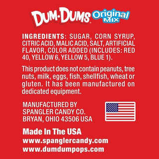Dum Dums Lollipops, 20.5 Ounce, 18 Per Case