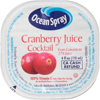 Ocean Spray Cranberry Juice Cocktail, 4 Fluid Ounce, 48 Per Case