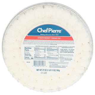 Chef Pierre Strawberry Cream Pie, 27 Ounce, 6 Per Case