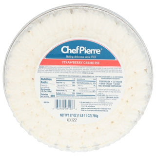 Chef Pierre Strawberry Cream Pie, 27 Ounce, 6 Per Case