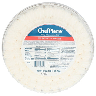 Chef Pierre Strawberry Cream Pie, 27 Ounce, 6 Per Case