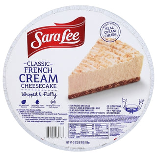 Sara Lee French Cream Cheesecake Tray, 73 Ounce, 4 Per Case