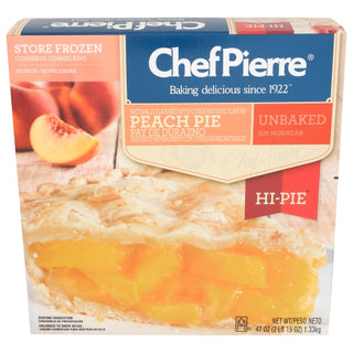 Chef Pierre Unbaked Peach Hi-Pie, 47 Ounce, 6 Per Case