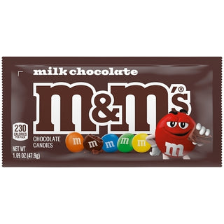 M&M's Milk Chocolate Single Bags Dispenser, 1.69 Ounce, 36 Per Pack, 9 Per Case