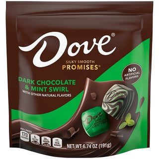Dove Promises Dark Chocolate Salted Caramel Stand Up Pouch Each, 6.74 Ounce, 8 Per Case