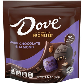 Dove Promises Dark Chocolate Salted Caramel Stand Up Pouch Each, 6.74 Ounce, 8 Per Case