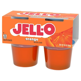 Jell-O Ready To Eat Orange Gelatin, 384 Gram, 6 Per Case