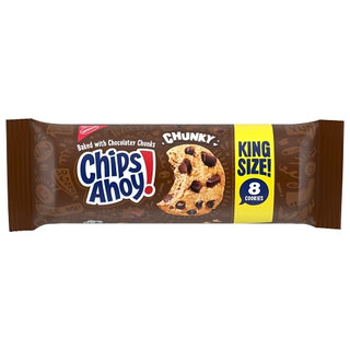 Chips Ahoy Chunky King Size Cookies, 4.15 Ounce, 8 Per Pack, 2 Per Case