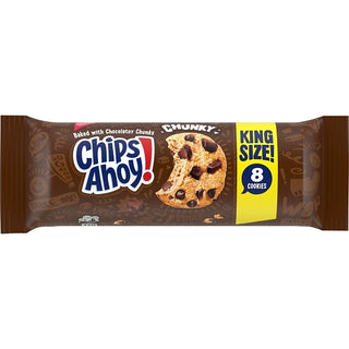 Chips Ahoy Chunky King Size Cookies, 4.15 Ounce, 8 Per Pack, 2 Per Case