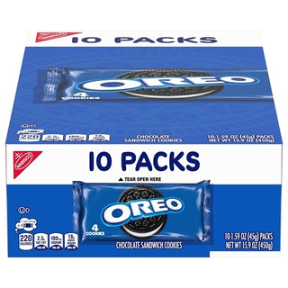 Oreo Cookies-Single Serve, 1.59 Ounce, 10 Per Pack, 4 Per Case