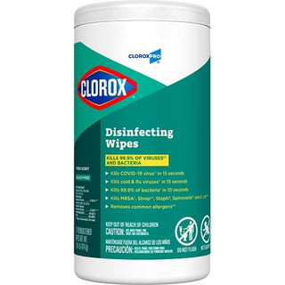 Cloroxpro Fresh Scent Commercial Solutions Disinfectant Wipes, 75 Count, 6 Per Case