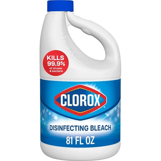 Clorox Disinfecting Bleach Regular, 81 Fluid Ounce, 6 Per Case