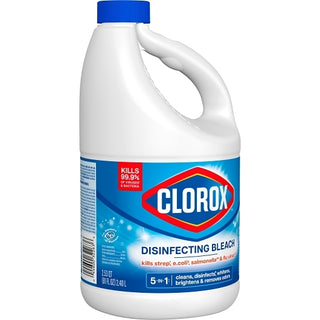Clorox Disinfecting Bleach Regular, 81 Fluid Ounce, 6 Per Case